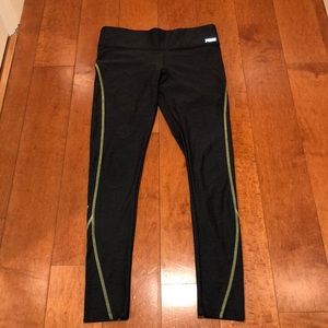 Pink dark heathered grey w/ neon stitching legging